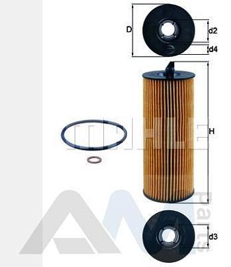 Масляный фильтр KNECHT (OX361/4D) на BMW X6 (F16) M50dX