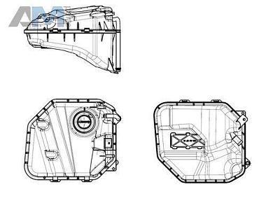 Компенсационный бачок охлаждающей жидкости NRF (454032) для Volkswagen Touareg I (2003-2010) 3.0TDI