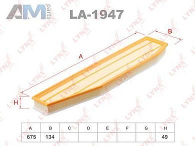 Воздушный фильтр LYNX для BMW X3 2.0d LA-1947