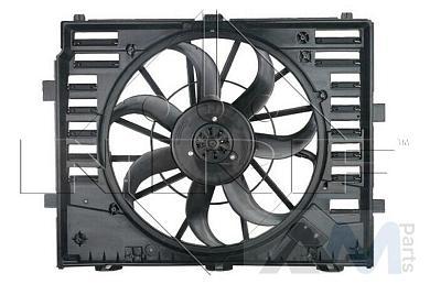 Вентилятор системы охлаждения 47859 (NRF) для Touareg II (2014-2018) 3.0TDI