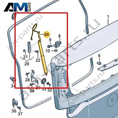 Газовый упор Volkswagen id-Buzz 2023-2024 1T3827550Купить газовый упор 1T3827550 на Фольксваген id-Buzz 2023-2024- бесплатная доставка