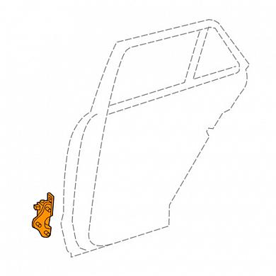 Петля задней правой двери нижняя Mercedes S-class W222 (2017-2020) A2227308403