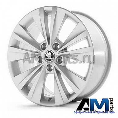 Литой диск колеса 7JX17 ET49 Шкода Суперб 3T0071497F8Z8