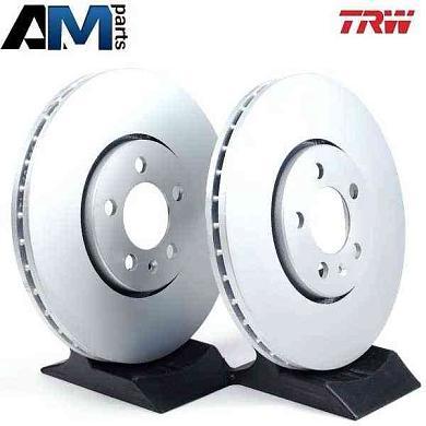 Передние тормозные диски TRW DF4027 на Volkswagen Polo Sedan (2020-2023)