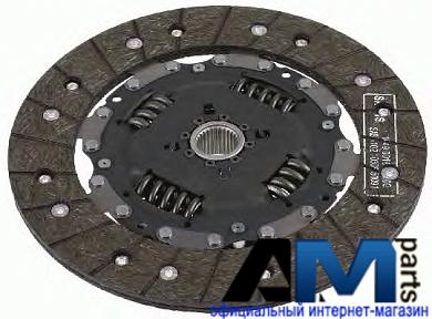 Диск сцепления Фольксваген Гольф 6 1.6 (102 л.с.) 1878059832 SACHS