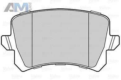Задние тормозные колодки VALEO 302258 Audi A6 (С6) 2004-2011