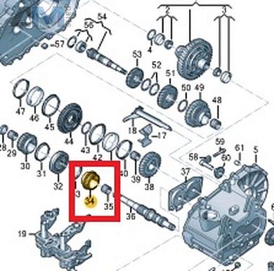 Свободно вращающаяся шестерня VAG 02T311129BAКупить свободно вращающуюся шестерню 02T311129BA Фольксваген/Ауди/Шкода- гарантия наличия