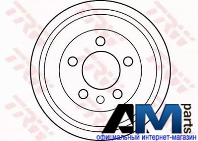 Барабан тормозной задний Шкода Фабия МК2 DB4299 TRW