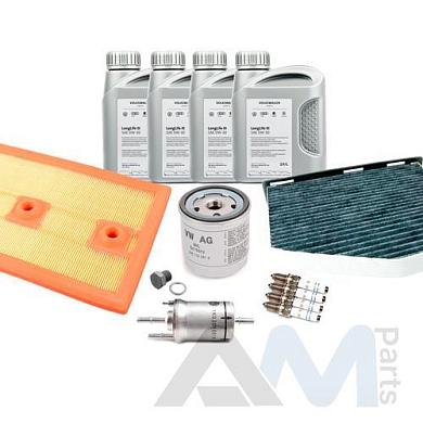 Оригинальный комплект ТО-4 Volkswagen на Scirocco 1.4 TSI 130 л.с. (масло LL3 с допуском 504/507)