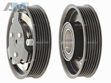 Электромагнитная муфта компрессора NRF (380077) для Skoda A8 (2020-2025) 1.4TSI