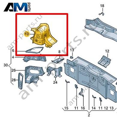 Усилитель канала уплотнителя Volkswagen id4/id5 2021-2024 11E813332Купить усилитель канала уплотнителя 11E813332 на Фольксваген id4/id5 2021-2024- гарантия наличия