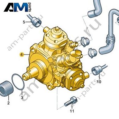 Насос высокого давления VAG 059130755DAКупить насос высокого давления 059130755DA на Фольксваген/Ауди/Шкоду- минимальная цена