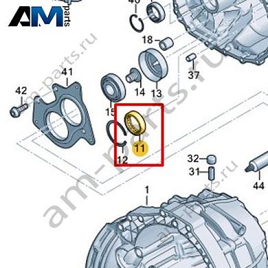 Роликовый подшипник VAG 0CS311429Купить роликовый подшипник 0CS311429 на Фольксваген/Ауди/Шкоду- гарантия наличия