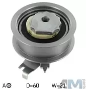 Ролик натяжной ремня ГРМ VKM11338 (SKF) для  Skoda Octavia A7 рестайлинг 1.6SRE (110 л.с.)