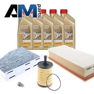 Комплект неоригинальных фильтров и моторное масло LL3 5W30 504_507 для ТО-1_3 Skoda Karoq 2.0 TDI