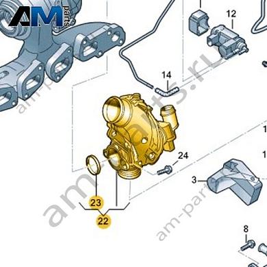 Патрубок VAG 04L129635DКупить патрубок 04L129635D на Фольксваген/Ауди/Шкоду- акция