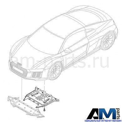 Защита двигателя на Audi R8 (задняя часть) 4S0825208C