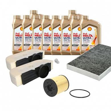 Комплект фильтров для ТО-1/3 Volkswagen Touareg (2018-2023) 4.0TDI масло Shell 0W30