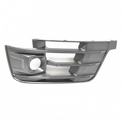 Решетка бампера левая с ПТФ (антрацит) Ауди Q7 4М (рестайлинг) 4M0807681EGXE