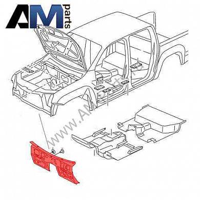 Шумоизоляция моторного щита внутренняя Amarok 2H1863925A