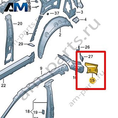 Усилитель стойки D Volkswagen id4/id5 2021-2024 11E809308Купить усилитель стойки D 11E809308 для Фольксваген id4/id5 2021-2024- гарантия наличия