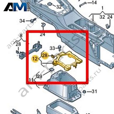 Кронштейн Volkswagen T-Roc Cross 2019-2024 2GM863525Купить кронштейн 2GM863525 Фольксваген Т-рок Кросс 2019-2024- акция
