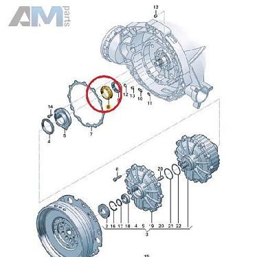 Манжетное уплотнение 0CK331261C Audi A6 (C8) 2018-2025 0CJ/0CK (7-АКП DSG)
