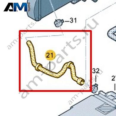 Шланг системы охлаждения Volkswagen AMAROK 2013-2016 2H0121096BEКупить шланг системы охлаждения 2H0121096BE для Фольксваген Амараок 2013-2016- гарантия наличия