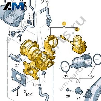 Выпускной коллектор с турбонагнетателем VAG 04E145873NКупить выпускной коллектор с турбонагнетателем 04E145873N для Фольксваген/Ауди/Шкода- акция