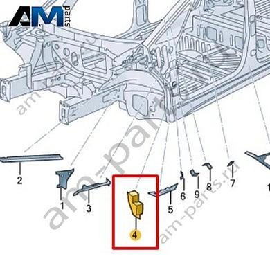 Защитный экран Volkswagen id3 2020-2024 10A864019AКупить защитный экран 10A864019A для Фольксваген id3 2020-2024 на выгодных условиях
