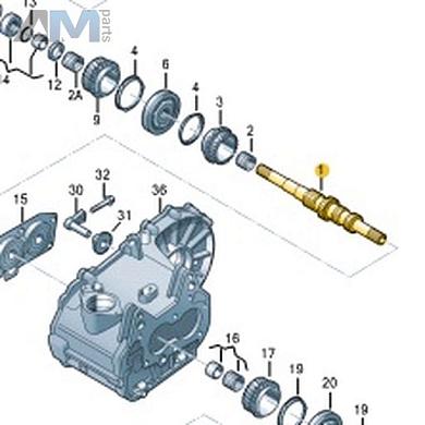 Первичный вал VAG 02U311103AJКупить первичный вал 02U311103AJ для Фольксваген/Ауди/Шкода- гарантия наличия