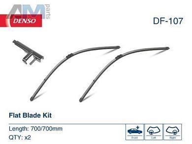 Комплект щеток стеклоочистителя (DF-107) DENSO на Volkswagen Golf Plus (2005-2014)