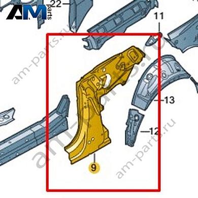 Стойка B Volkswagen T-Roc Cabrio 2020-2024 2GC809220BКупить стойку B 2GC809220B на Фольксваген Т-рок Кабриолет 2020-2024 по минимальной цене