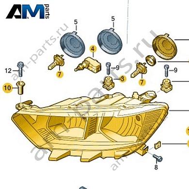 Двойная галогенная фара левая Volkswagen T-Roc 2018-2024 2GA941005BКупить двойную галогенную фару левую 2GA941005B для Фольксваген Т-рок 2018-2024- минимальная цена