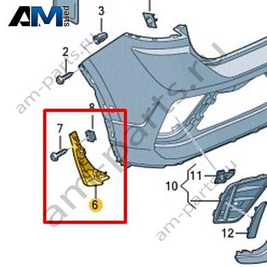 Держатель Volkswagen T-Roc 2018-2024 2GA807349Купить держатель 2GA807349 для Фольксваген Т-рок 2018-2024 на выгодных условиях