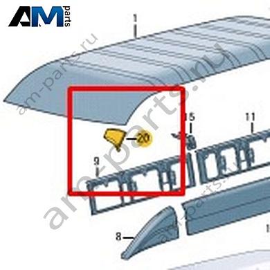 Накладка Volkswagen Crafter 2012-2016 2E1817867AКупить накладку 2E1817867A для Фольксваген Крафтер 2012-2016- спец. Цена