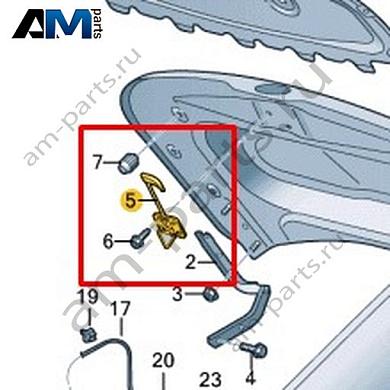 Скоба замка VAG 2GP823186BКупить скобу замка 2GP823186B на Фольксваген/Ауди/Шкоду- выгодные цены