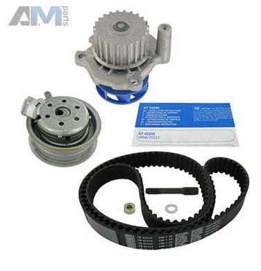 Комплект ГРМ с помпой SKF (VKMC011132) на Audi A4 (B7) 2005-2009 1.6/1.8 (102/163 л.с.)
