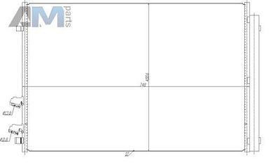 Радиатор кондиционера (350477) NRF для Volkswagen Crafter (2017-2024) 2.0TDI