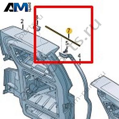 Уплотнитель Volkswagen id-Buzz 2023-2024 1T5827599AКупить уплотнитель 1T5827599A для Фольксваген id-Buzz 2023-2024- бесплатная доставка