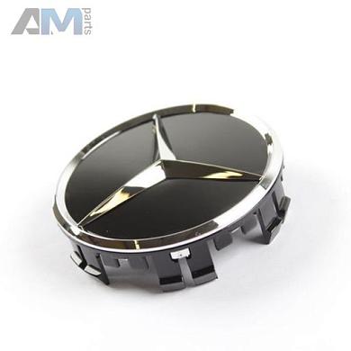 Крышка ступицы колеса Звезда выступает (Цвет- Deep Black) Mercedes GLS 2015-2019 A00040027009040