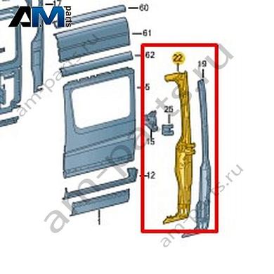 Стойка С Volkswagen Crafter 2012-2016 2E1809662DКупить стойку С 2E1809662D для Фольксваген Крафтер 2012-2016 на выгодных условиях