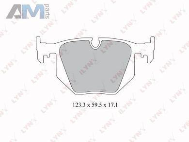 Колодки тормозные задние LYNX для BMW X3 E83 2006-2010 BD-1403