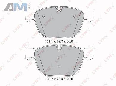 Колодки тормозные передние LYNX для BMW X6 (F16) 2014-2017 BD-1417