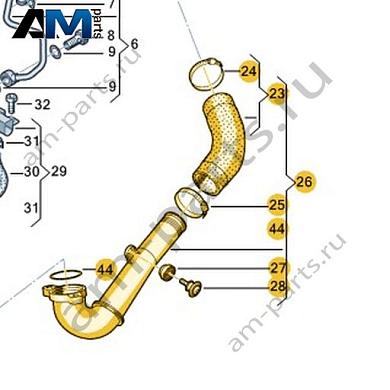 Труба наддувочного воздуха VAG 04L145762AMКупить трубу наддувочного воздуха 04L145762AM Фольксваген/Ауди/Шкода- спец. Цена
