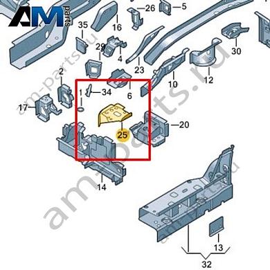 Кронштейн Volkswagen id-Buzz 2023-2024 1N3803889Купить кронштейн 1N3803889 на Фольксваген id-Buzz 2023-2024- минимальная цена
