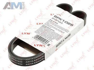 Ремень поликлиновый LYNX для Skoda Octavia A7 (2013-2019) 2.0TDI (150 л.с.) CKFC/CRMB 6PK1025