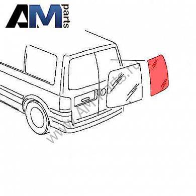 Стекло крышки багажника правое Caddy 2K0845502TNVB