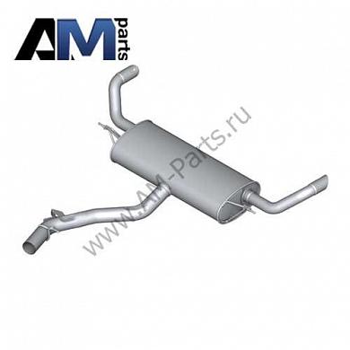 Задний глушитель 18307807745 на BMW X6 (E71) 30dX M57N2