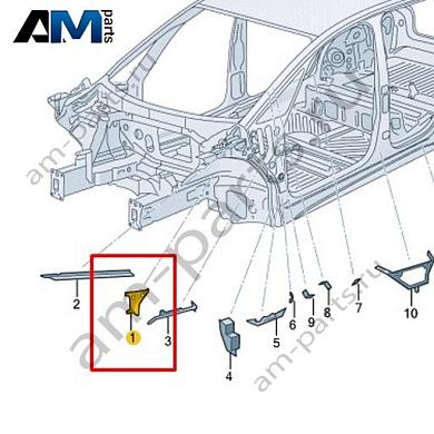 Защитный экран Volkswagen id3 2020-2024 1EA864421Купить защитный экран 1EA864421 на Фольксваген id3 2020-2024- гарантия наличия